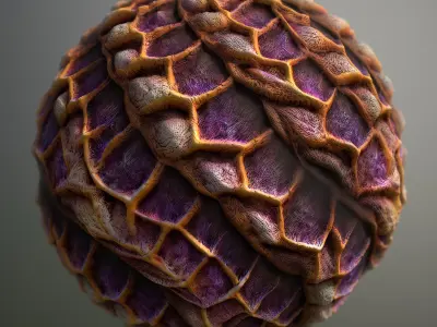 Material Skin Alien 2 Seamless PBR Texture Texture