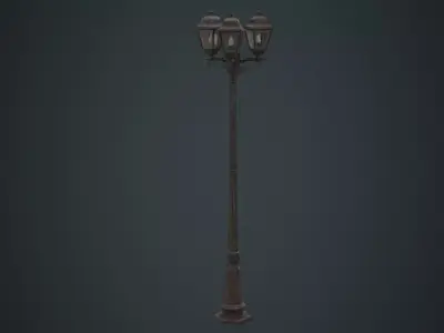 Street Light 2B Low-poly 3D model