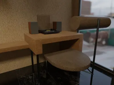 Master bedroom 3D model