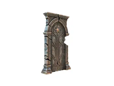 Ancient Star Portal Low-poly 3D model