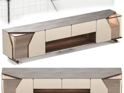 Turri Vine mobile tv Unit 3D model