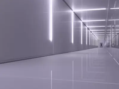 Modern Light Hallway M1 3D model
