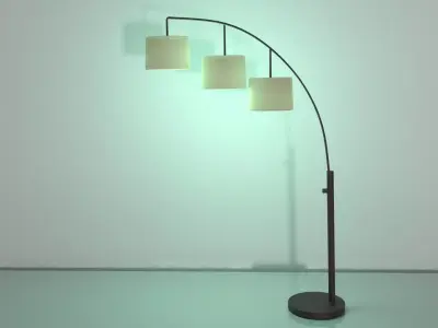 low Poly Tree Floor Lamp Morrill 82 Low-poly 3D model
