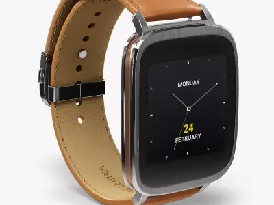 Asus ZenWatch WI500Q smartwatch Low-poly 3D model