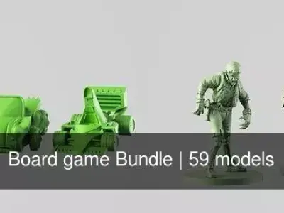Board game Bundle 3D Model Pack
