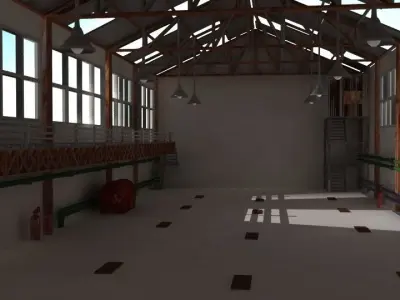 abandoned factory01 3D model