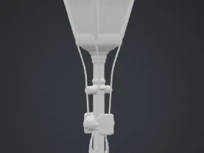 Cyberpunk Street Lamp 3D model