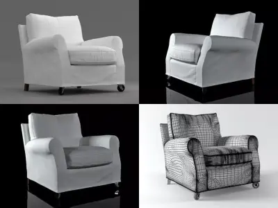 Umberto Armchair 3D model