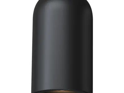 Spot with rounded cylindrical design mount Low-poly 3D model