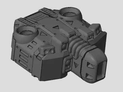 CHIBI-TECH SD - CHIMERA-A PLASMA TURRET CORE 3D print model