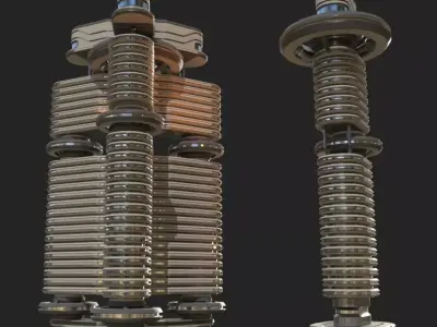 Sci fi apartment - VR Low-poly 3D model