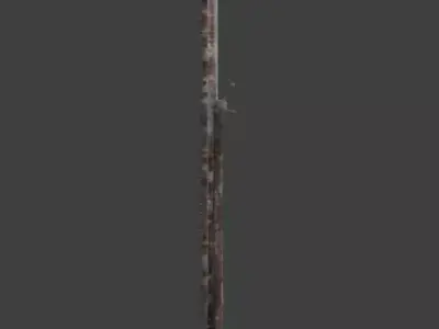 Urban Destroyed Wall 3D Model Low-poly 3D model purchase