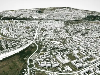Cityscape Grodno Belarus 3D model