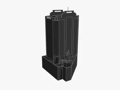 Oracle House Low-poly 3D model