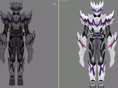 Kamen Rider Cariesc C1 3d Model 3D model