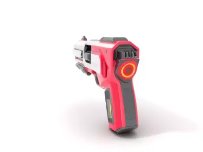 Vibrant SciFi Blaster model pack Low-poly 3D model