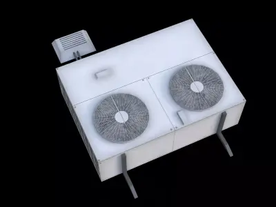 AC Roof Unit Low-poly 3D model