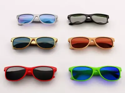 SUNGLASSES two Low-poly 3D model