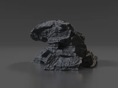 Cliff Rock 005 Low-poly 3D model