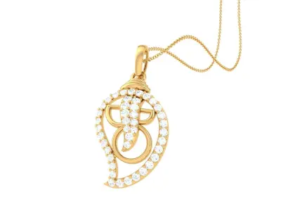 Spiritual Ganesha Pendant 3D print model