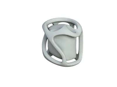 SciFi Shape Object Low Poly 87 Low-poly 3D model