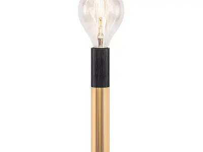 ed030 table lamp with base and gold bulb 3D model