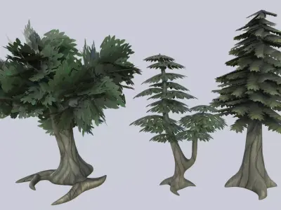 Tree collection 3D Model Pack