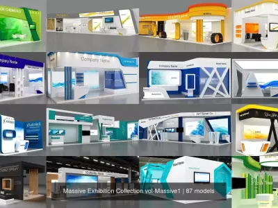 Massive Exhibition Collection vol-Massive1 3D Model Pack