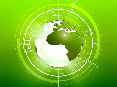 Globe earth 3D model