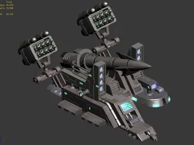 Missile Launcher - Roadblock 08 3D model
