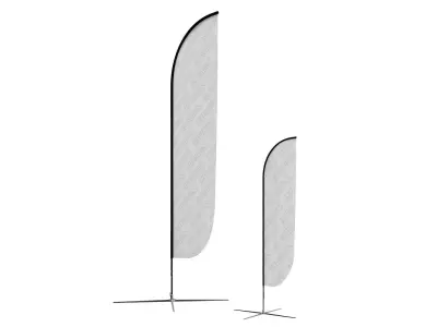 Feather flag 3DM021 3D model