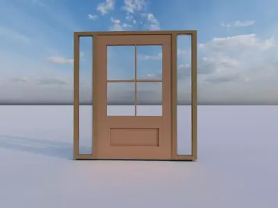 Modern door Free 3D model purchase