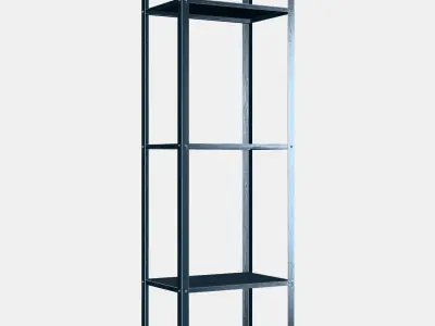 HYLLIS shelving unit 2 Low-poly 3D model