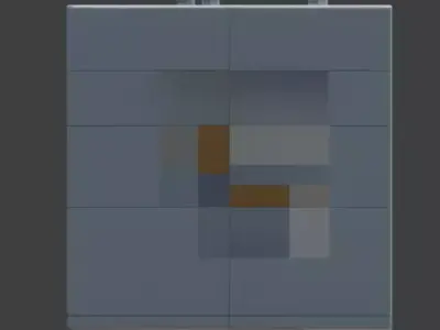 Modern Minimalist Modular Room Low-poly 3D model