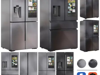 Samsung Refrigerator Set02 3D model