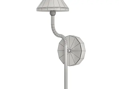 genre wall sconce with shade 3D model