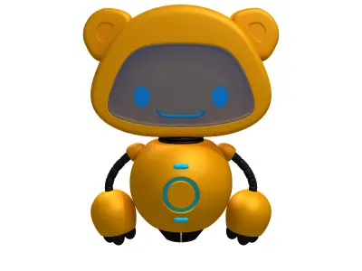 Robot 2 cartoon 3D model