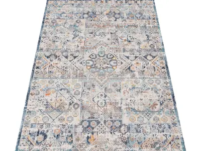 Rug Set 2 pcs area 3D model