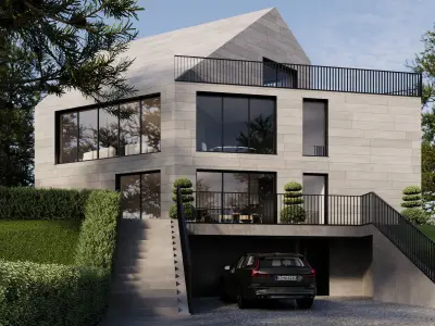 Modern villa - DAY VIEW 3D model