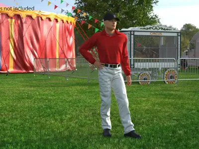  Young Man in Casual Clothes Rigged for Maya 