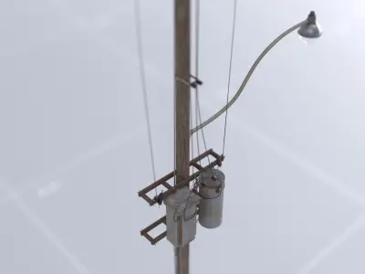 Toronto Power Lines 01 3D model