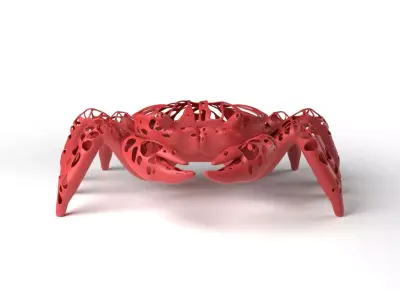 Crab Dust Voronoi Low-poly 3D model