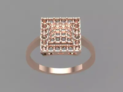 Wedding Engagement Women Ring 3D print model 3D print model