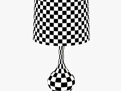 Rejuvenation Colored Glass Table Lamp - Tall 3D model