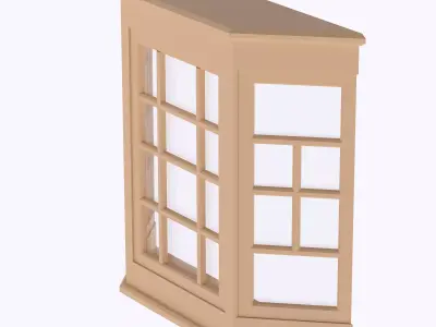 Bay window multi-color and multi-material features  3D print model