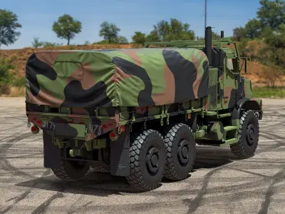  Cargo Truck OshKosh MTVR MK23 with Tent 