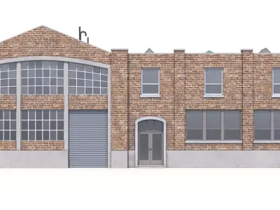 Industrial Building 44 PBR Low-poly 3D model