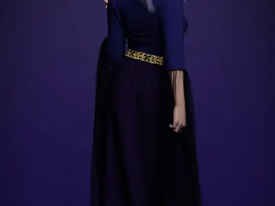 Emma - Female Rigged Character 3D model