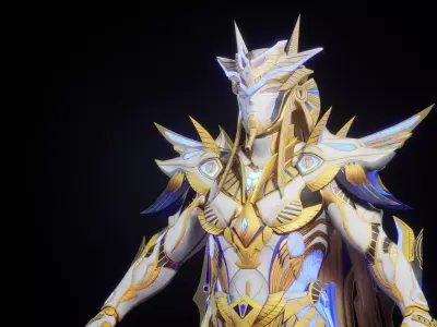 EGYPTIAN GOD 3D MODEL Low-poly 3D model