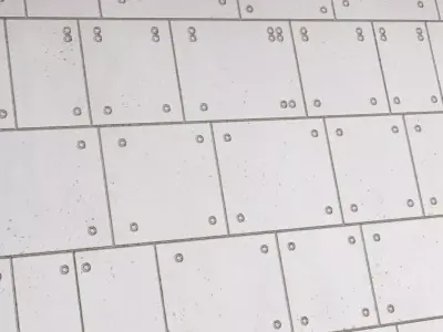 Clean Sci-Fi Metal Panel Wall Texture PBR Seamless Texture